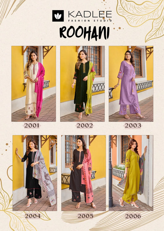 Roohani Kadlee Rayon Readymade Plazzo Style Suits Exporter Ahmedabad