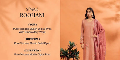 Roohani Muslin Simar Viscose Pant Style Suits Wholesale Price