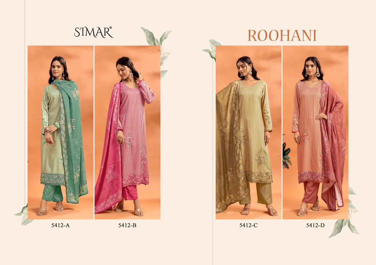 Roohani Simar Lawn Cotton Pant Style Suits Exporter Ahmedabad