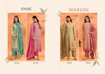 Roohani Simar Lawn Cotton Pant Style Suits Exporter Ahmedabad