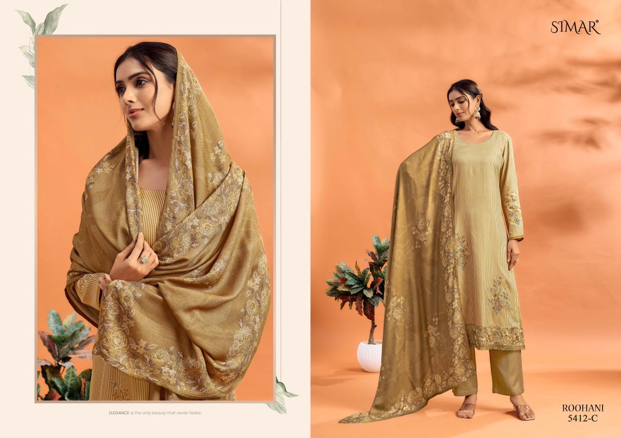 Roohani Simar Lawn Cotton Pant Style Suits Exporter Ahmedabad