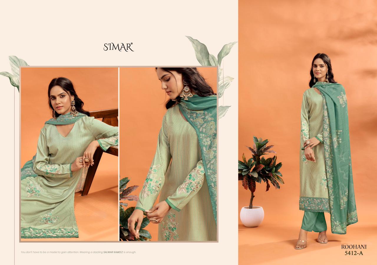 Roohani Simar Lawn Cotton Pant Style Suits Exporter Ahmedabad