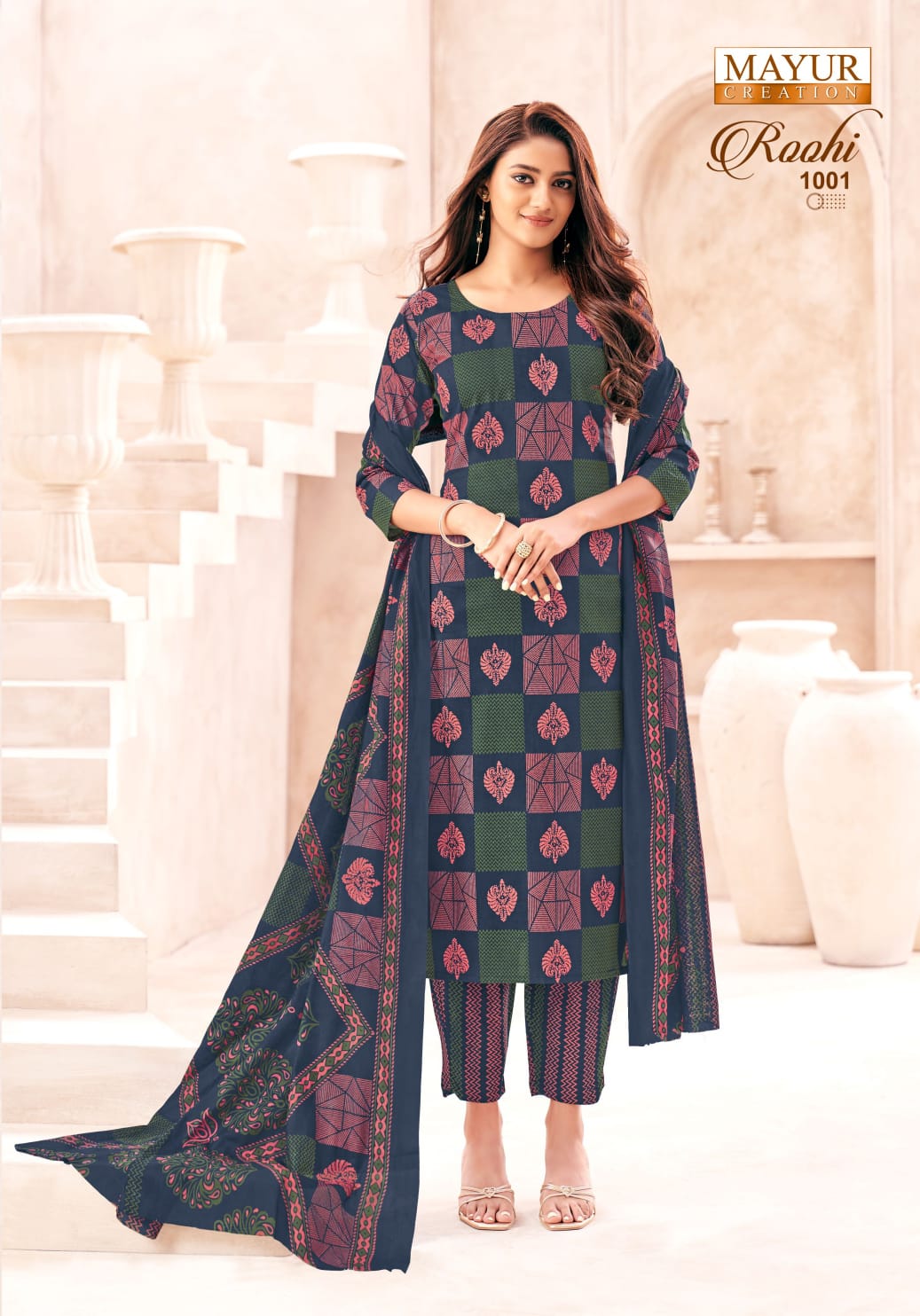 Roohi Vol 1 Mayur Creation Cotton Dress Material Wholesale Price