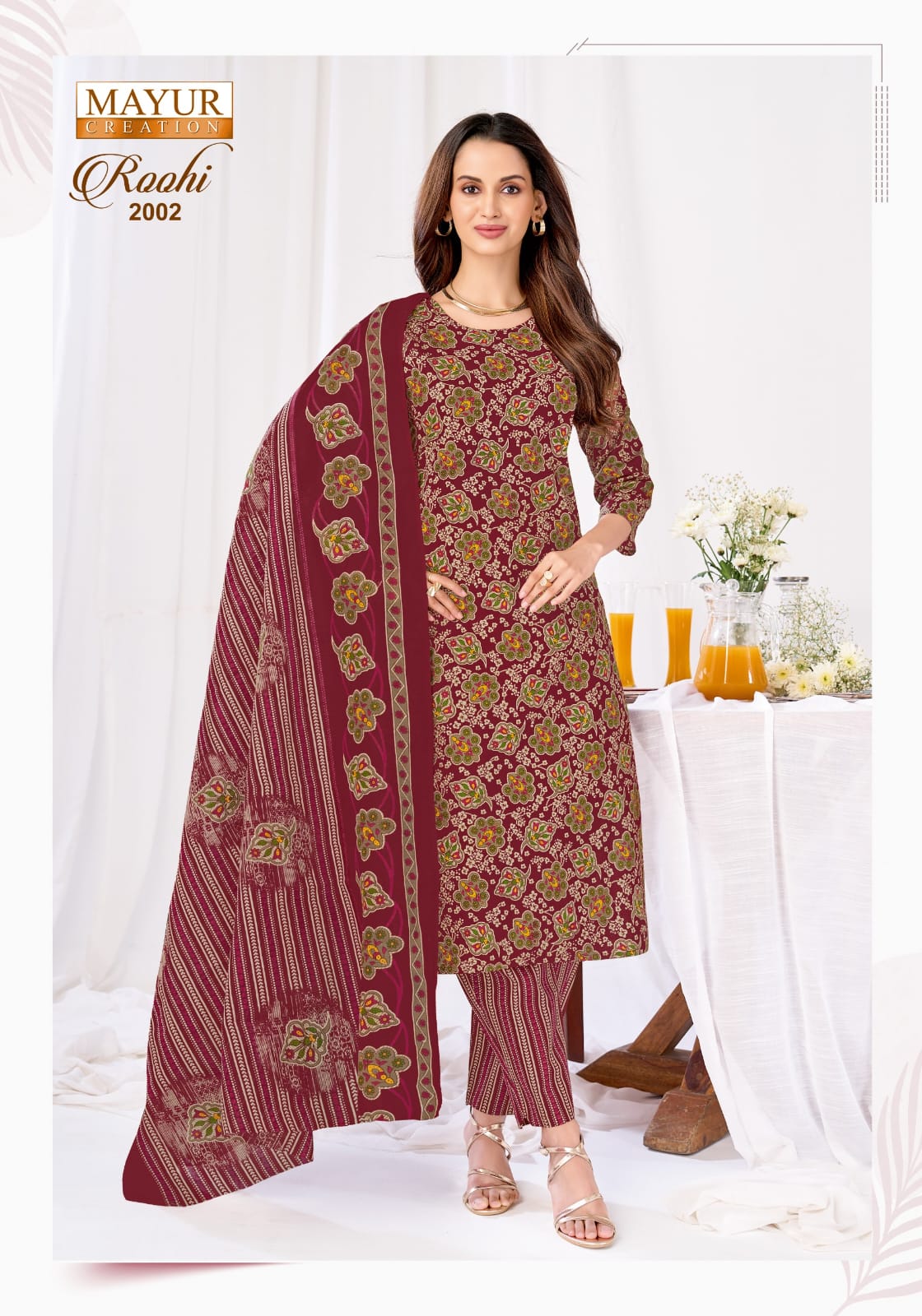 Roohi Vol 2 Mayur Creation Cotton Dress Material Supplier