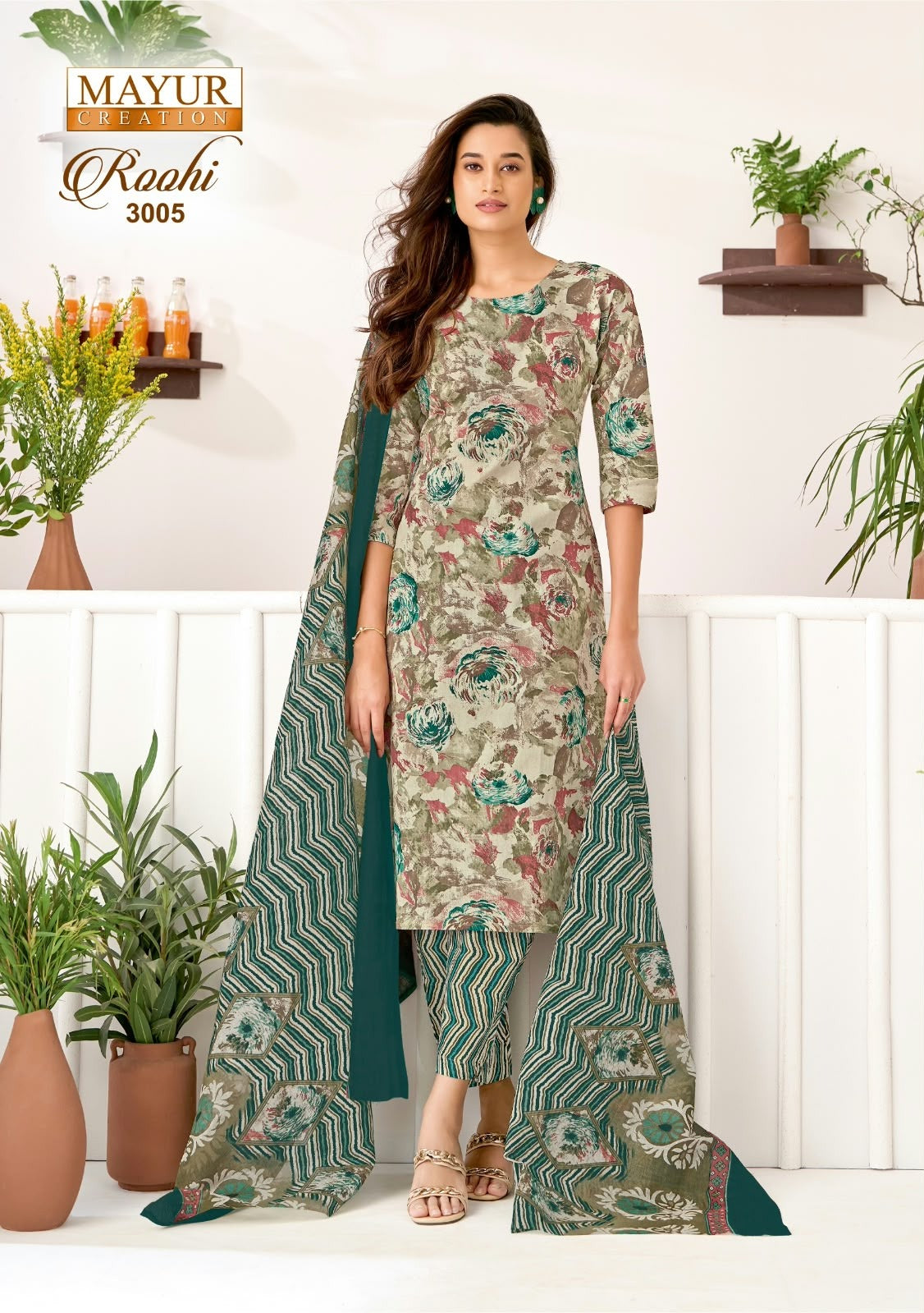 Roohi Vol 3 Mayur Creation Cotton Dress Material Wholesaler India