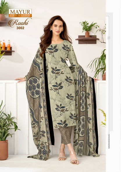 Roohi Vol 3 Mayur Creation Cotton Dress Material Wholesaler India