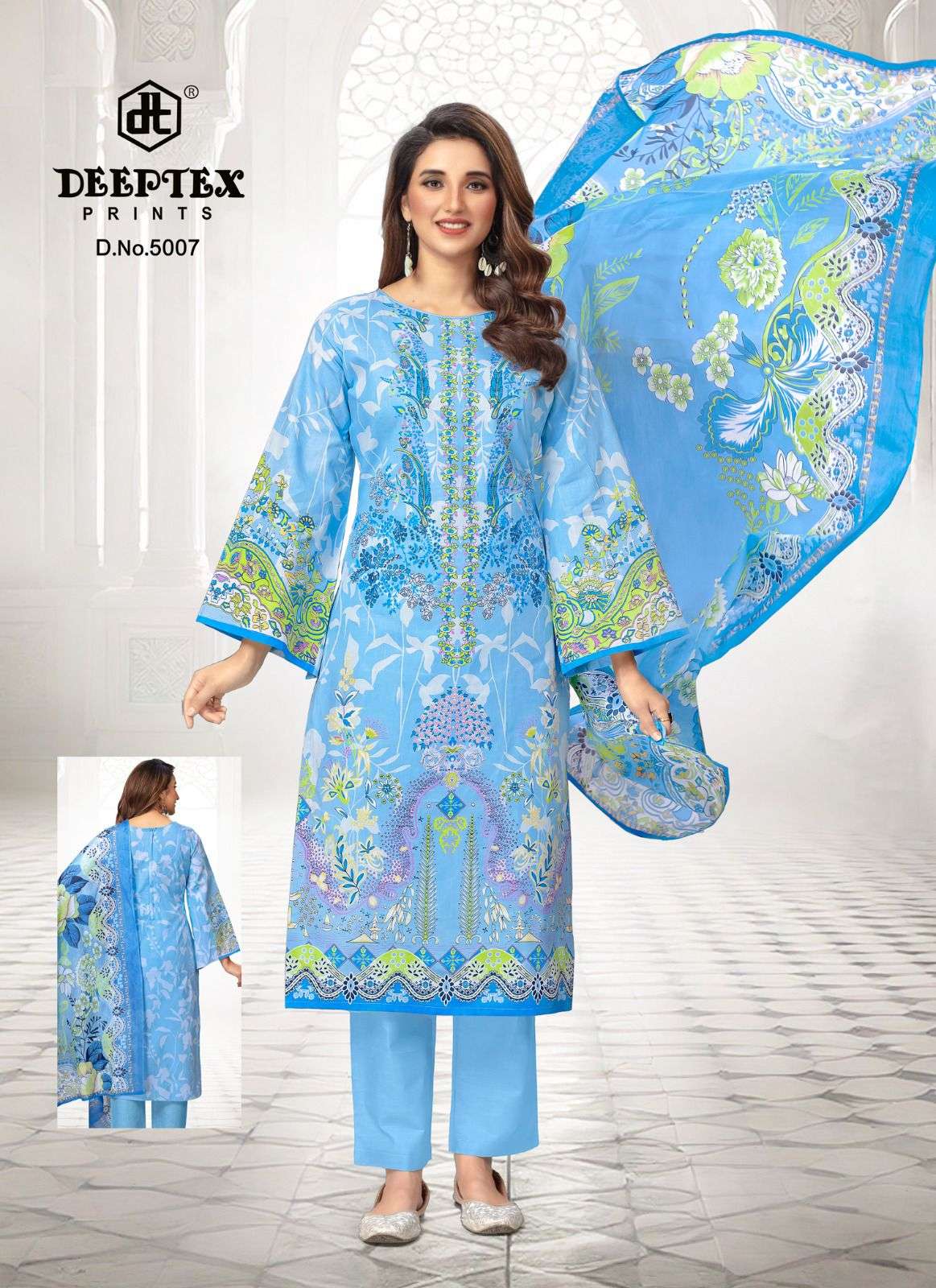 Roohi Zara Vol 5 Deeptex Prints Lawn Karachi Salwar Suits Wholesaler Ahmedabad