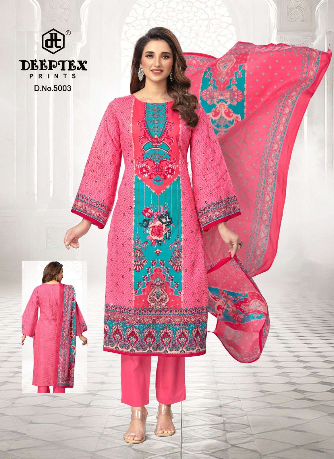 Roohi Zara Vol 5 Deeptex Prints Lawn Karachi Salwar Suits Wholesaler Ahmedabad
