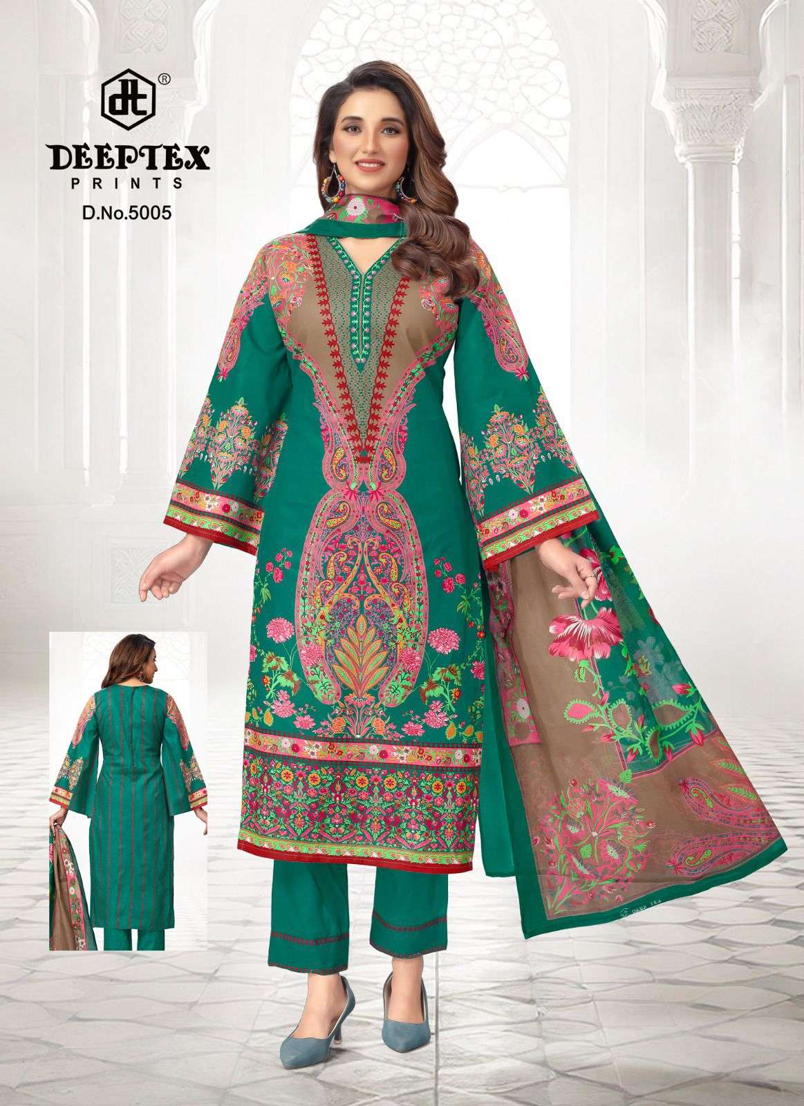 Roohi Zara Vol 5 Deeptex Prints Lawn Karachi Salwar Suits Wholesaler Ahmedabad