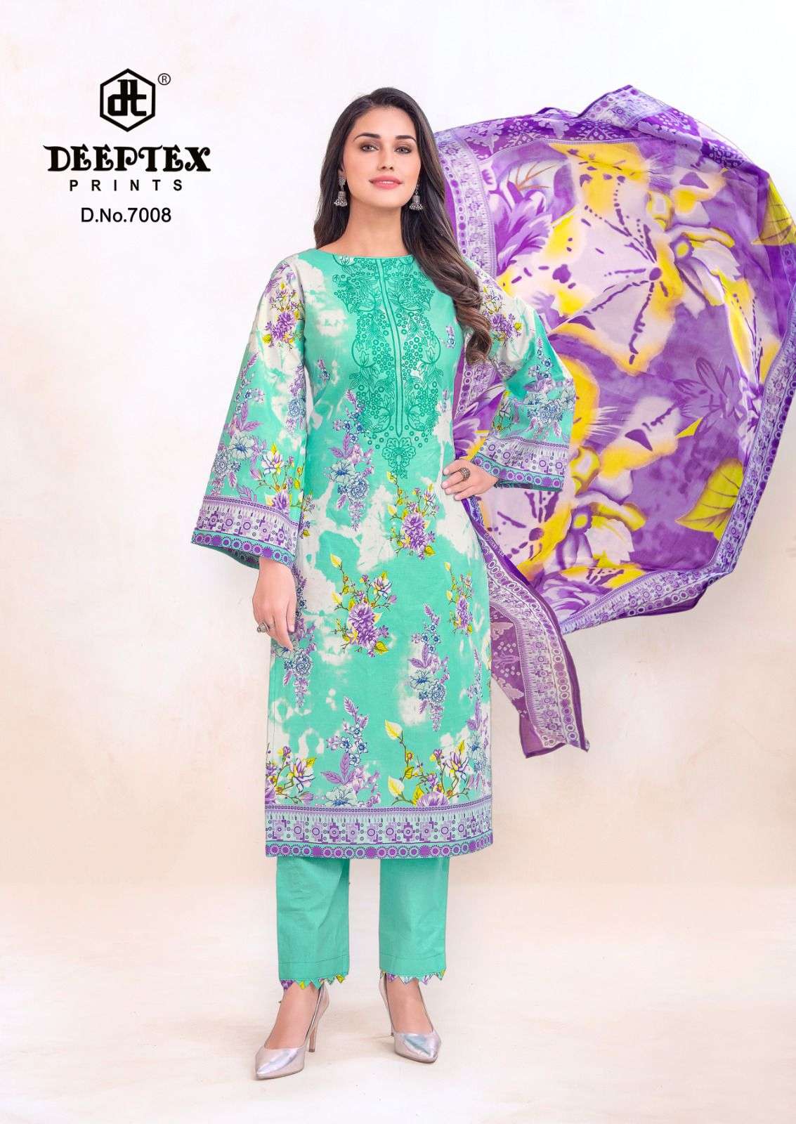 Roohi Zara Vol 7 Deeptex Prints Cotton Karachi Readymade Suits Exporter Ahmedabad