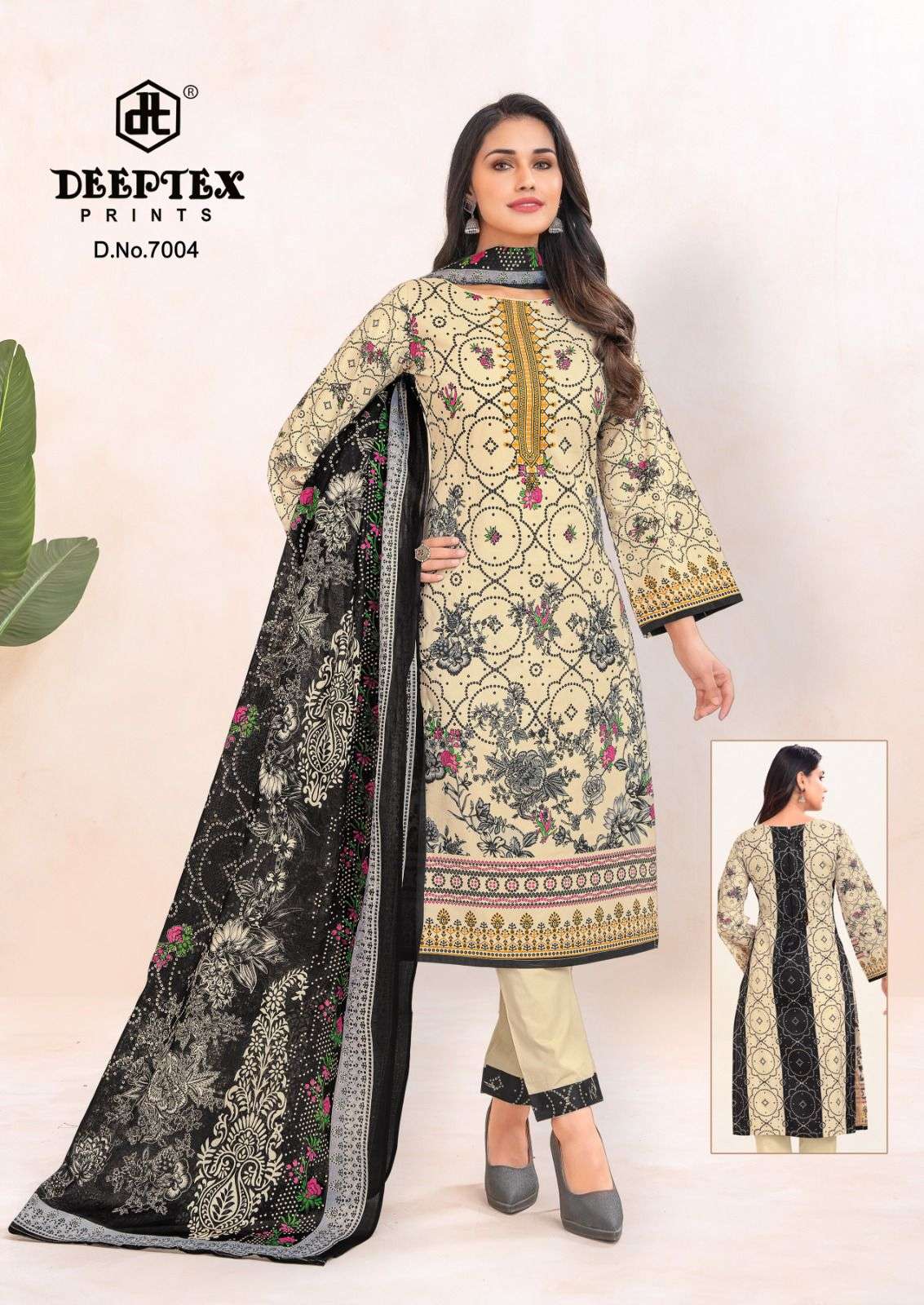 Roohi Zara Vol 7 Deeptex Prints Cotton Karachi Readymade Suits Exporter Ahmedabad