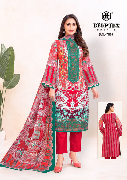 Roohi Zara Vol 7 Deeptex Prints Cotton Lawn Karachi Salwar Suits Wholesale Price