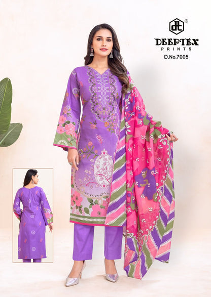 Roohi Zara Vol 7 Deeptex Prints Cotton Lawn Karachi Salwar Suits Wholesale Price