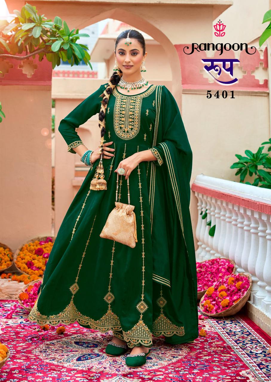 Roop Rangoon Silk Readymade Anarkali Suits Supplier
