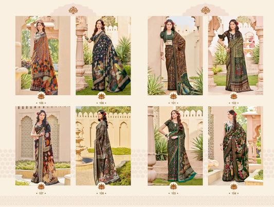 Rooprani Vol 1 Apple Silk Sarees Exporter Gujarat