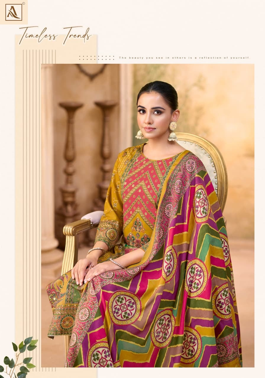 Roop Rekha Alok Pure Zam Karachi Salwar Suits Supplier Ahmedabad