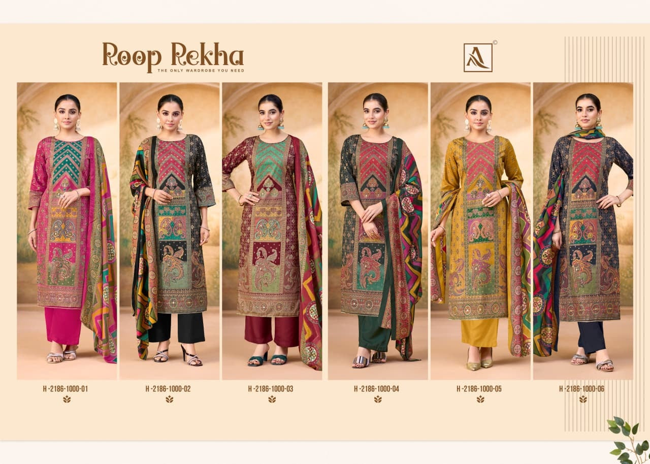 Roop Rekha Alok Pure Zam Karachi Salwar Suits Supplier Ahmedabad