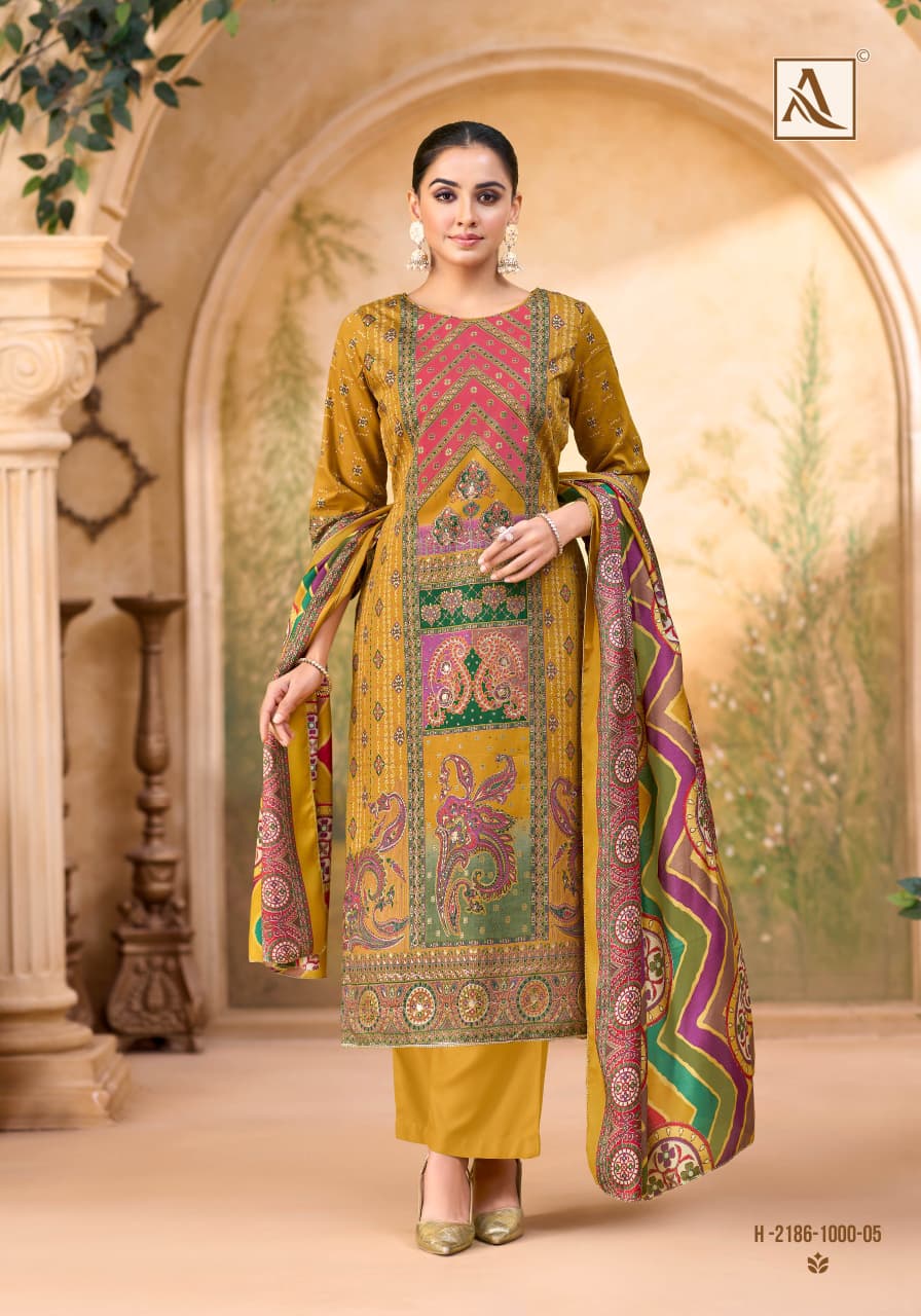 Roop Rekha Alok Pure Zam Karachi Salwar Suits Supplier Ahmedabad