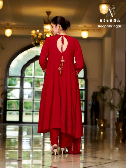 Roop Shringar Afsana Silk Readymade Anarkali Suits Exporter