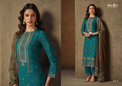 Roopika Omtex Silk Pant Style Suits Exporter Gujarat