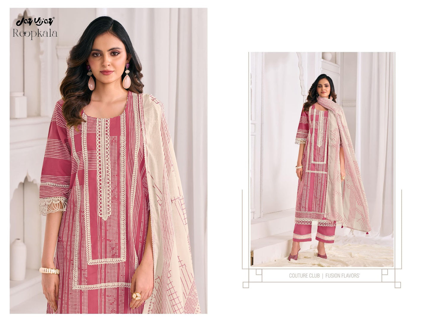 Roopkala 3278 Jay Vijay Pure Cotton Pant Style Suits Manufacturer Gujarat