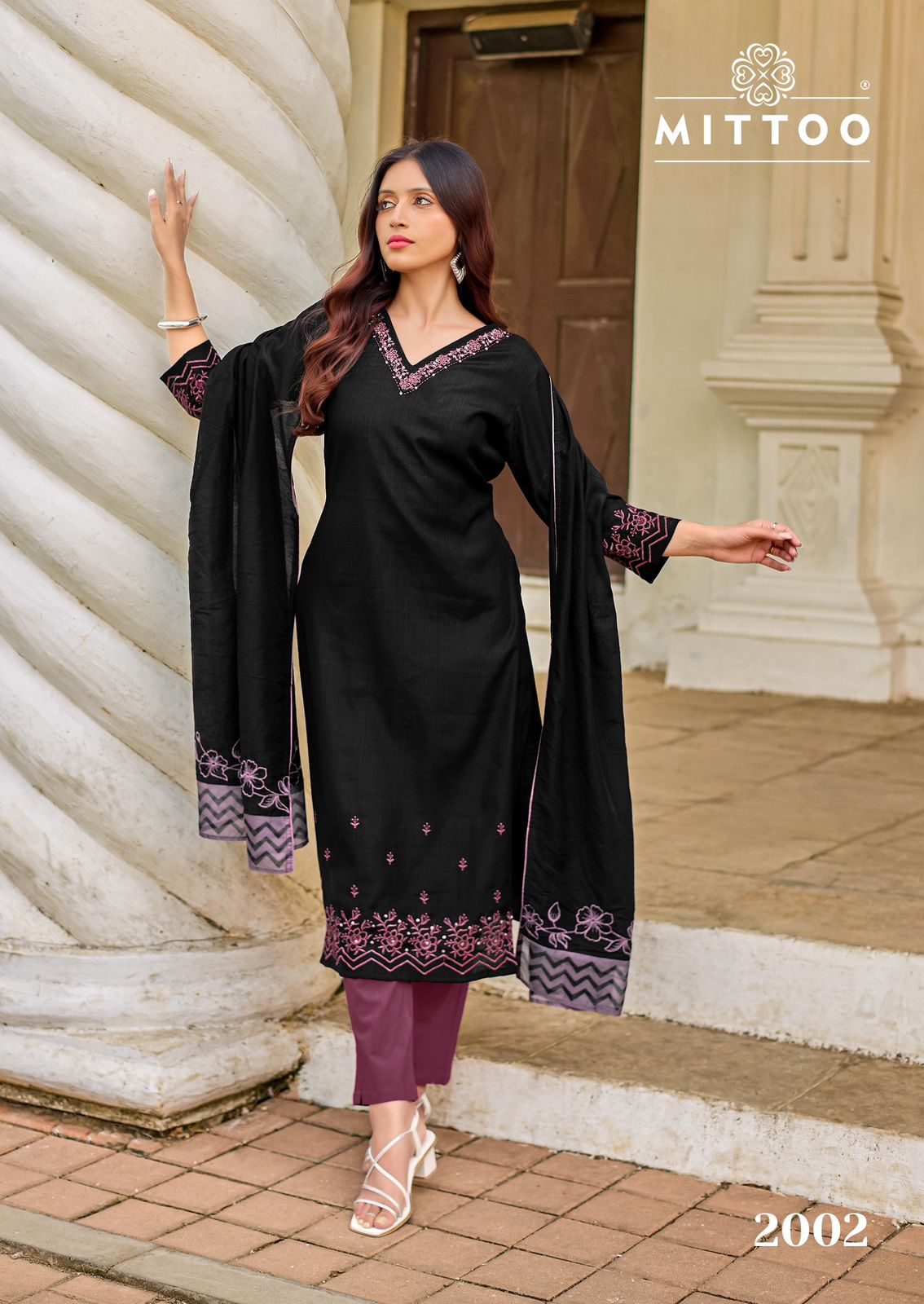Roopkala Mittoo Viscose Readymade Pant Style Suits Exporter India