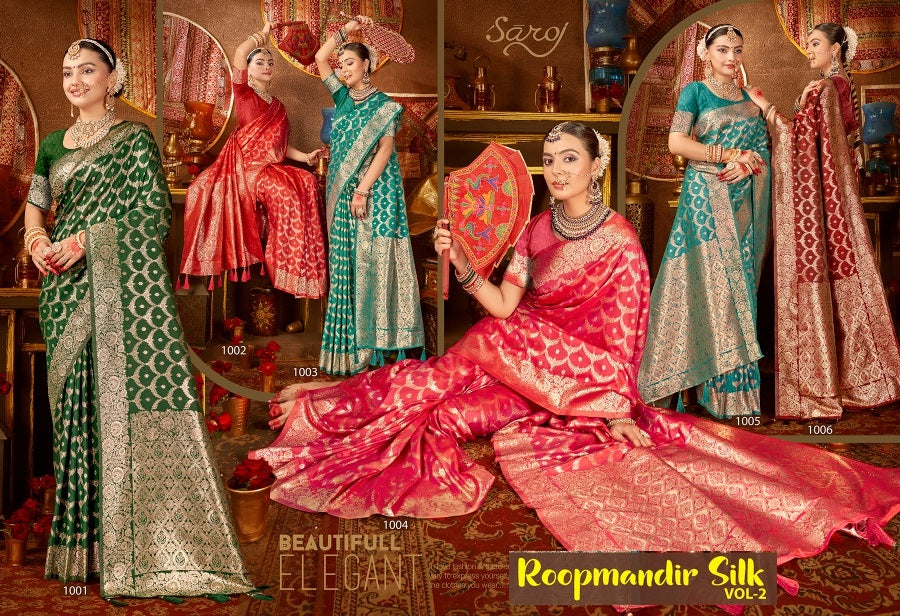 Roopmandir Silk Vol 2 Saroj Silk Sarees Supplier Ahmedabad