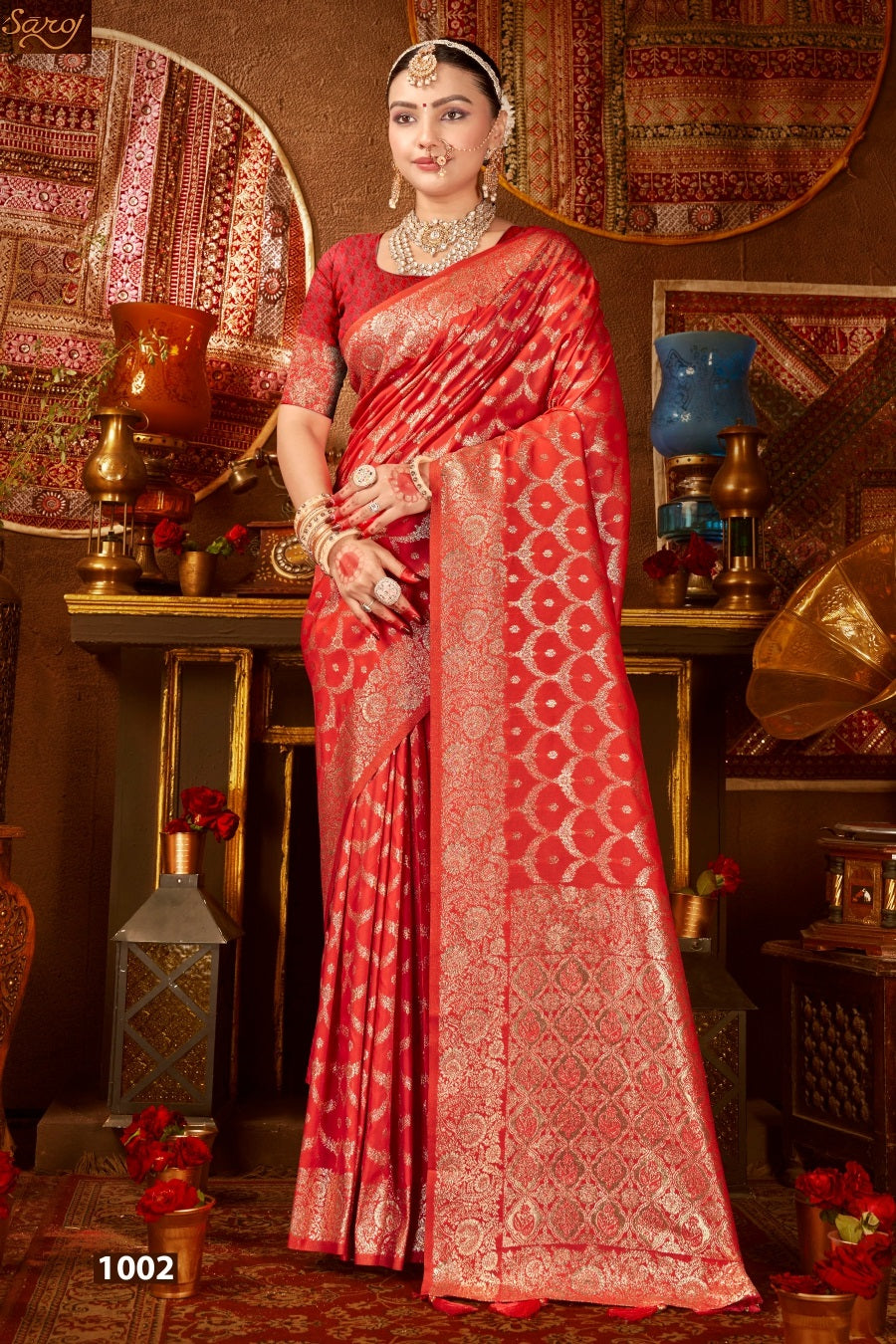 Roopmandir Silk Vol 2 Saroj Silk Sarees Supplier Ahmedabad