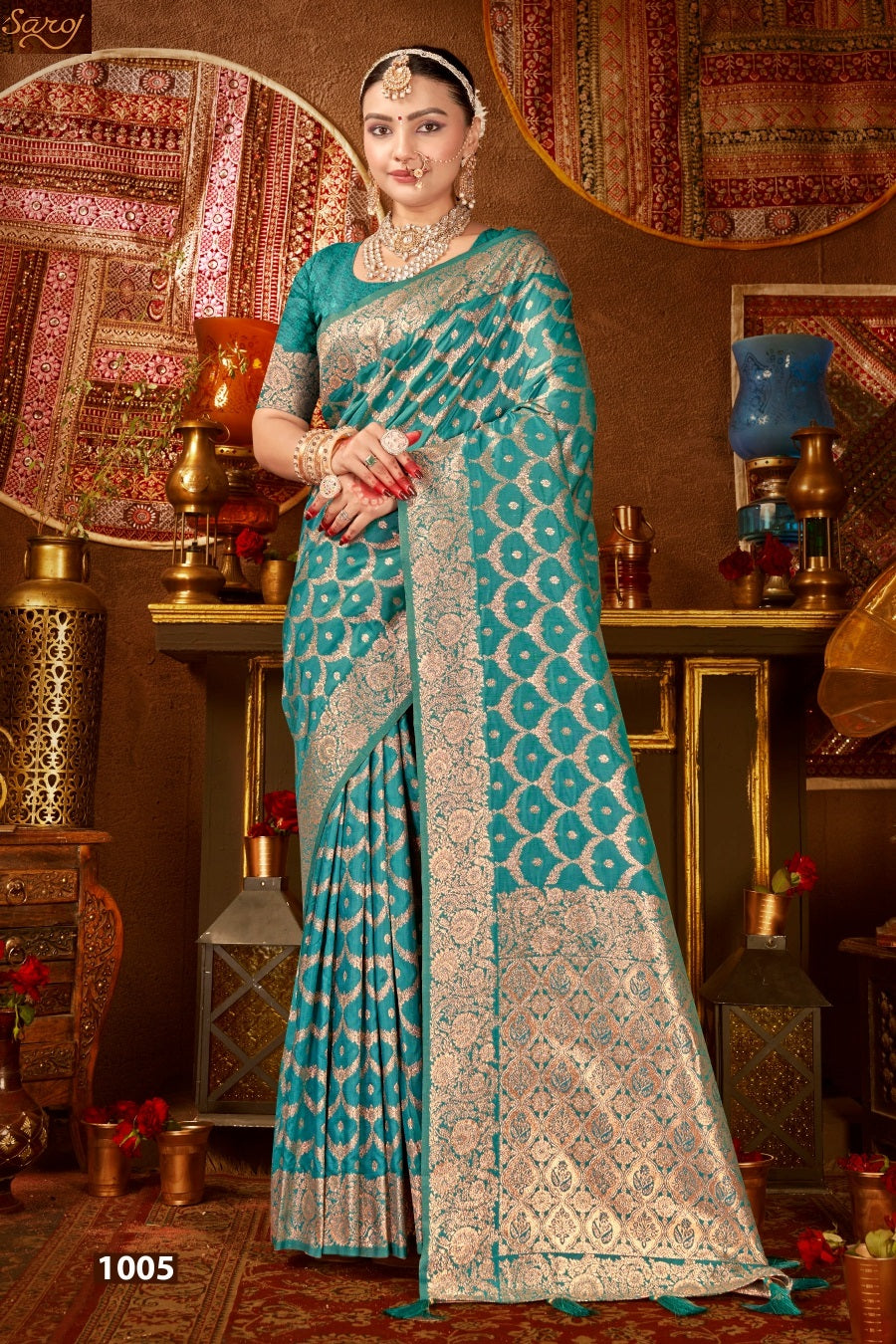 Roopmandir Silk Vol 2 Saroj Silk Sarees Supplier Ahmedabad