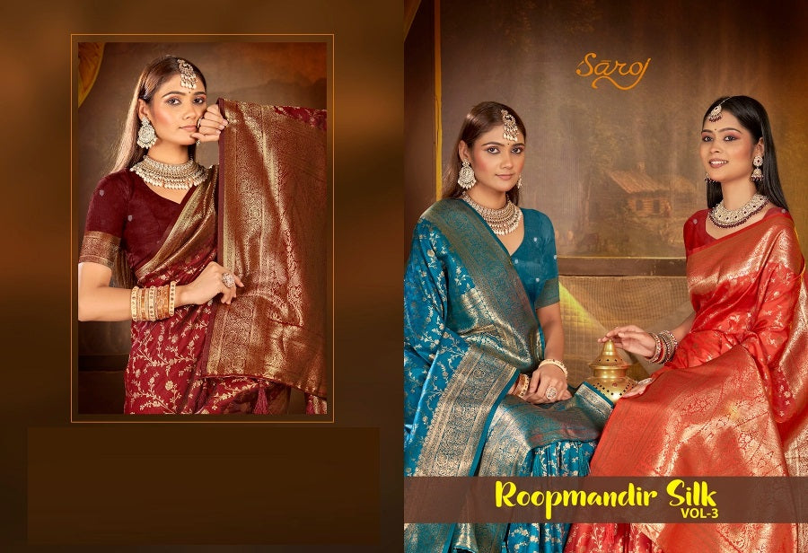 Roopmandir Silk Vol 3 Saroj Silk Sarees Exporter Ahmedabad