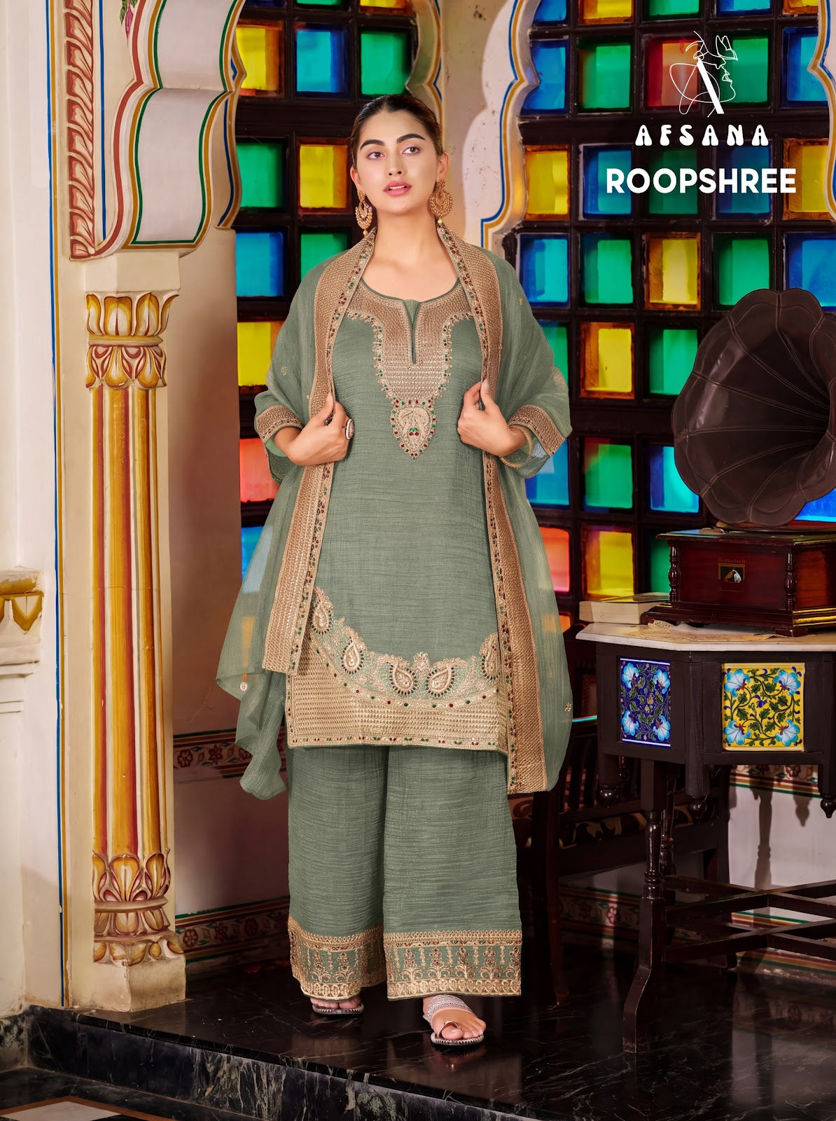 Roopshree Afsana Salsa Readymade Plazzo Style Suits Wholesale