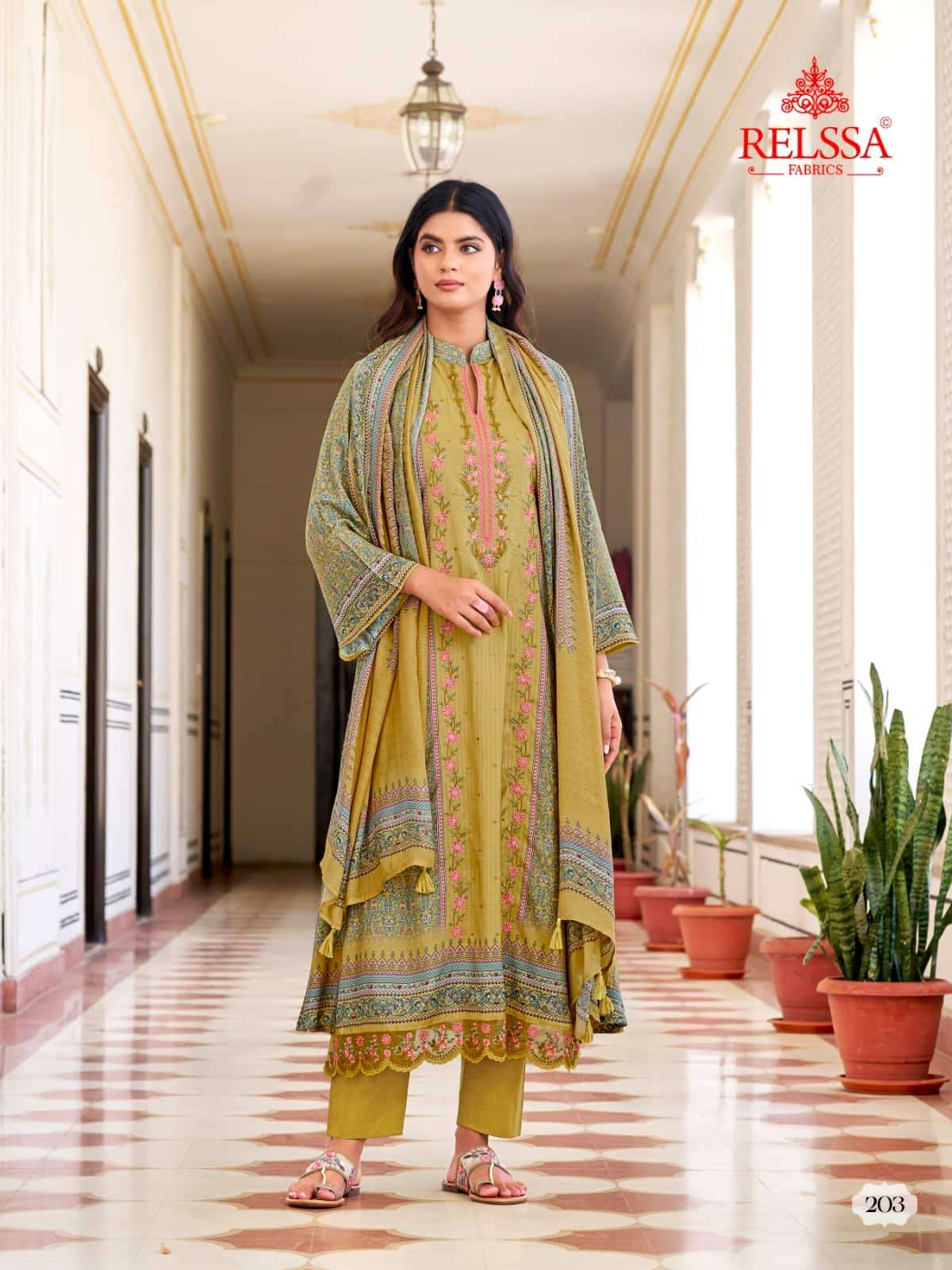 Rooz 2 Relssa Fabrics Pure Maslin Pant Style Suits Manufacturer