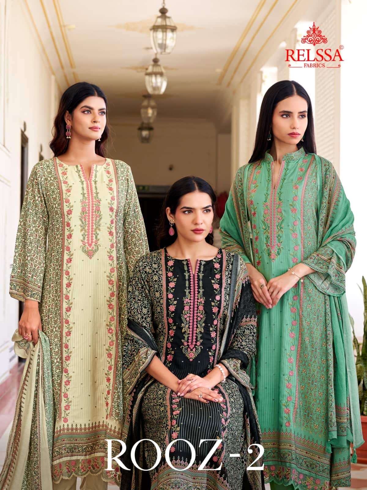 Rooz 2 Relssa Fabrics Pure Maslin Pant Style Suits Manufacturer