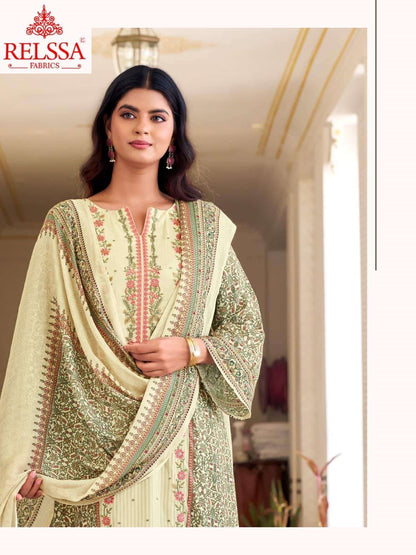 Rooz 2 Relssa Fabrics Pure Maslin Pant Style Suits Manufacturer