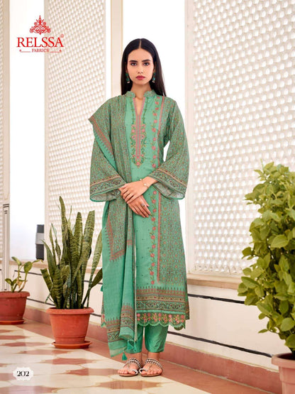 Rooz 2 Relssa Fabrics Pure Maslin Pant Style Suits Manufacturer