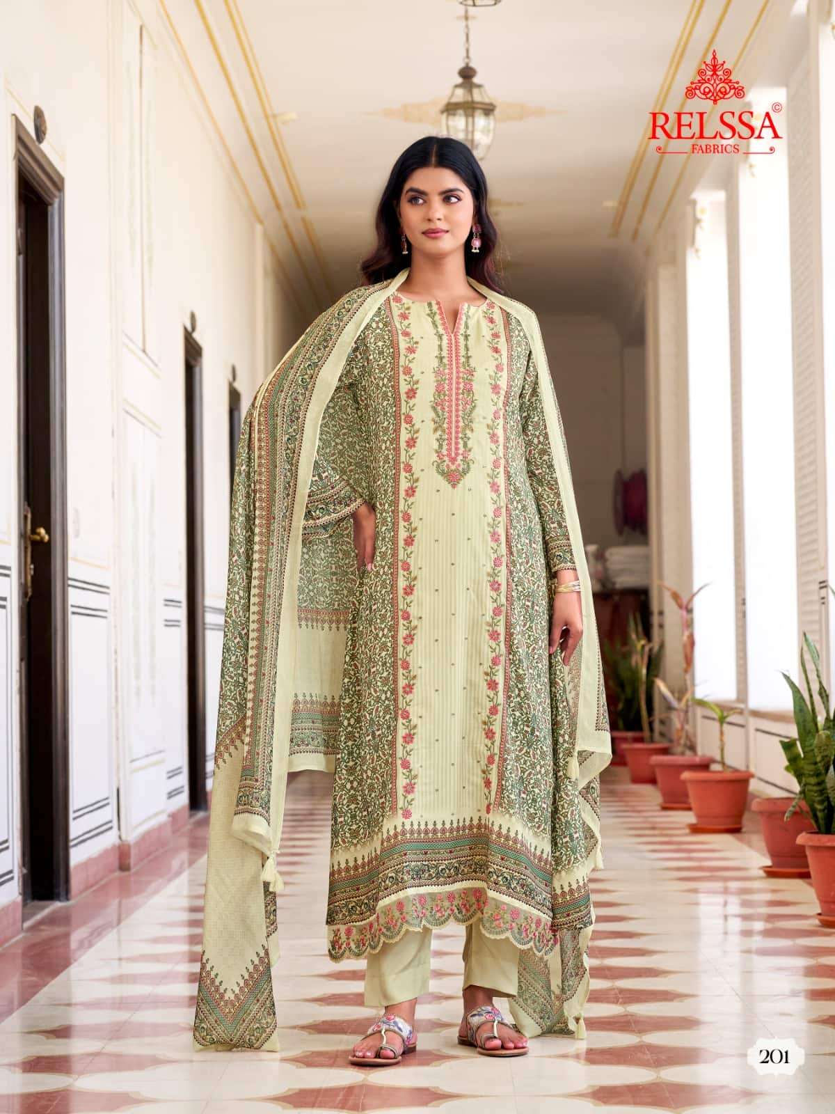 Rooz 2 Relssa Fabrics Pure Maslin Pant Style Suits Manufacturer