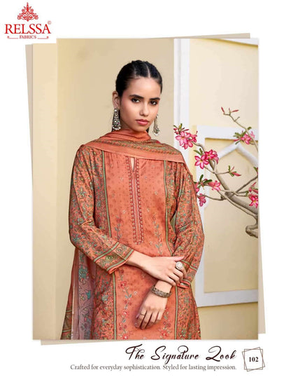 Rooz Relssa Fabrics Pure Maslin Pant Style Suits Supplier