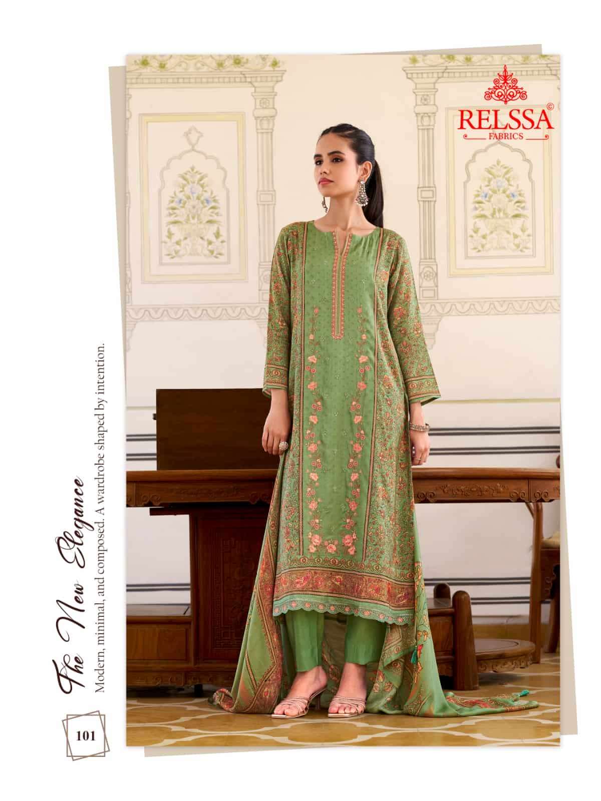 Rooz Relssa Fabrics Pure Maslin Pant Style Suits Supplier