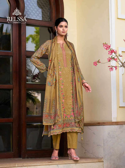 Rooz Relssa Fabrics Pure Maslin Pant Style Suits Supplier