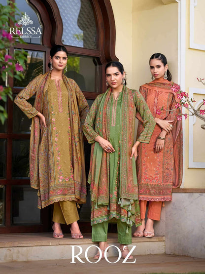 Rooz Relssa Fabrics Pure Maslin Pant Style Suits Supplier