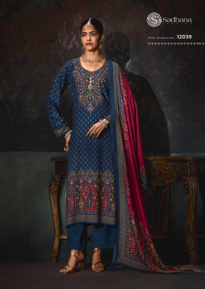 Rosa Sadhana Viscose Pashmina Suits Wholesaler