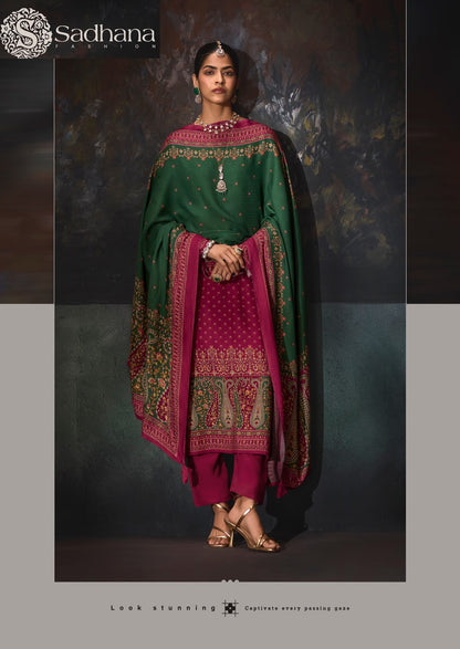 Rosa Sadhana Viscose Pashmina Suits Wholesaler