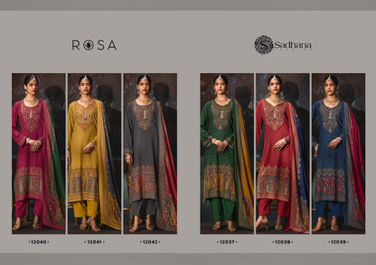 Rosa Sadhana Viscose Pashmina Suits Wholesaler