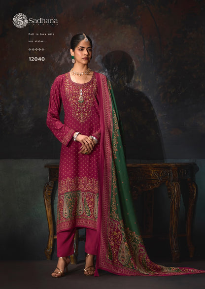 Rosa Sadhana Viscose Pashmina Suits Wholesaler