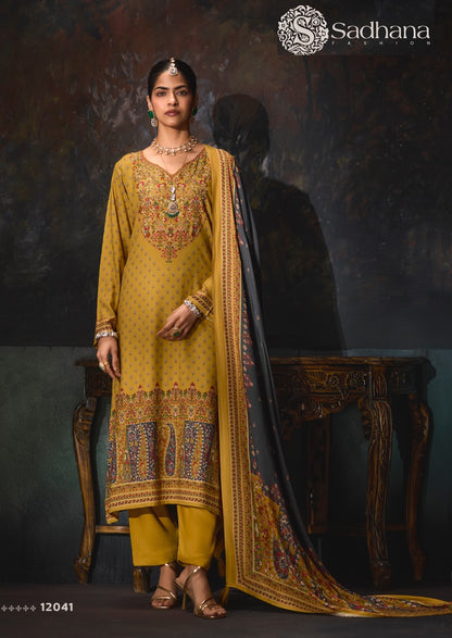 Rosa Sadhana Viscose Pashmina Suits Wholesaler