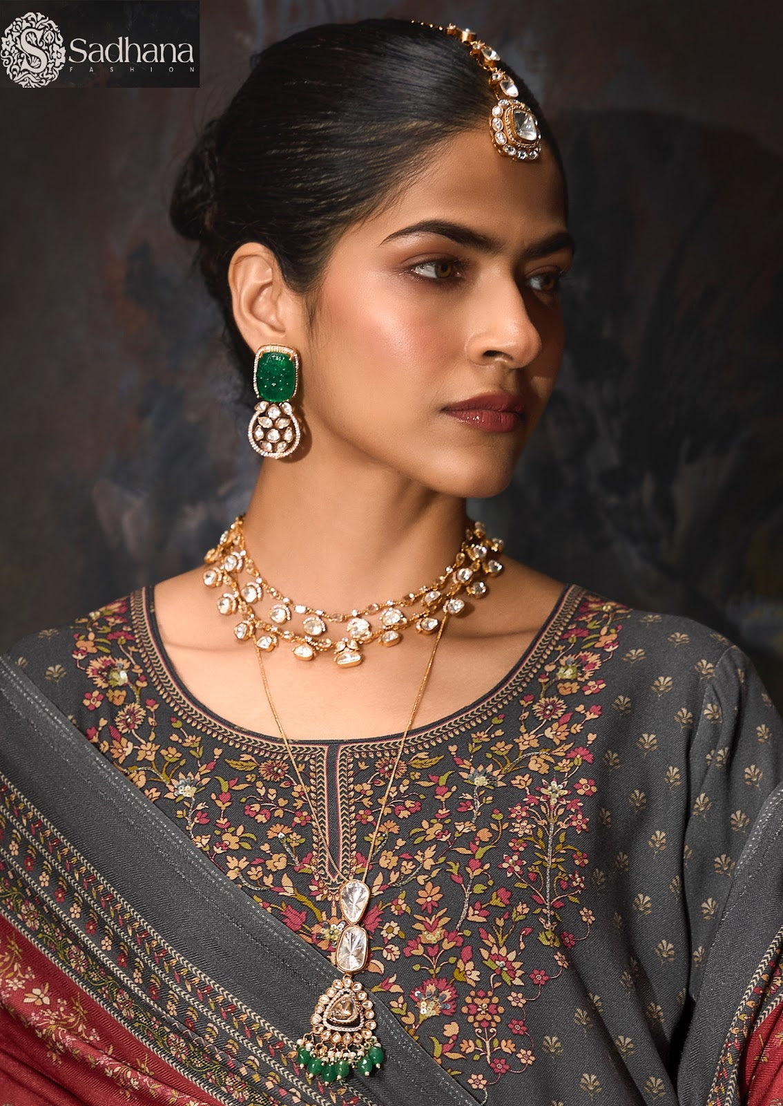 Rosa Sadhana Viscose Pashmina Suits Wholesaler