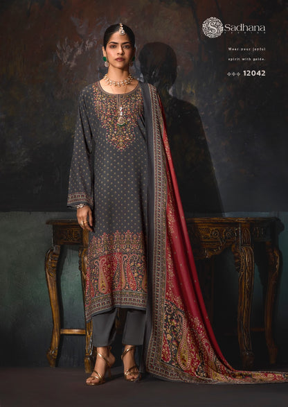 Rosa Sadhana Viscose Pashmina Suits Wholesaler