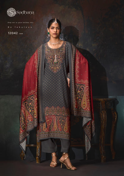Rosa Sadhana Viscose Pashmina Suits Wholesaler
