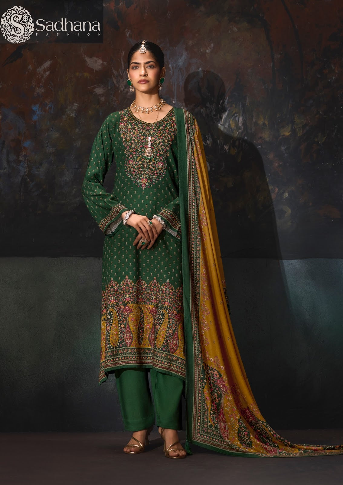 Rosa Sadhana Viscose Pashmina Suits Wholesaler