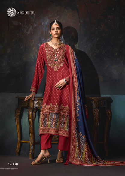 Rosa Sadhana Viscose Pashmina Suits Wholesaler